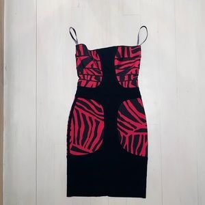 Strapless Herve Leger dress
